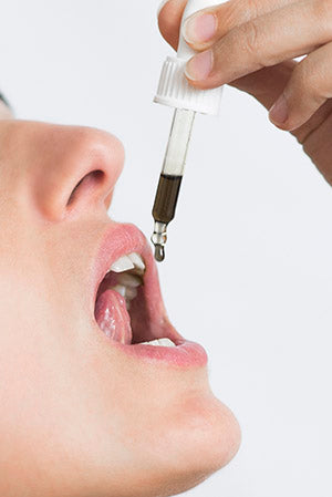 sublingual CBD aplication