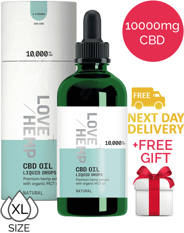 Love Hemp 10000mg CBD oil with Free Gift | for the Ageless