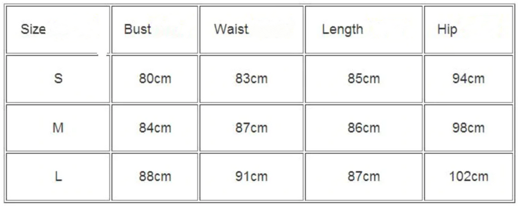 Size Chart | Dresses | Size Guide | ZORKET.com