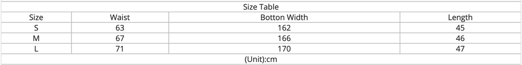 Size Chart | ZORKET | Size Guide | Skirts | ZORKET.com