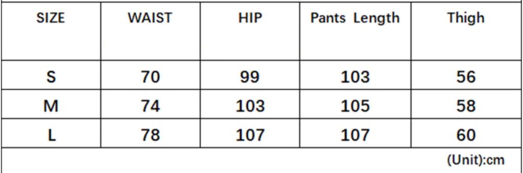 Size Chart | ZORKET | Size Guide | Women's Pants | zorket.com