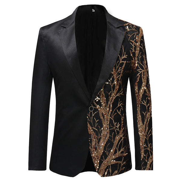 Men's Single Breasted Suit With Digital Print | ZORKET | ZORKET