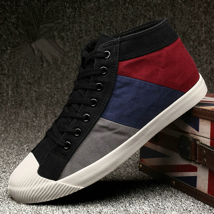 Men's Winter Casual Canvas Ankle Boots 