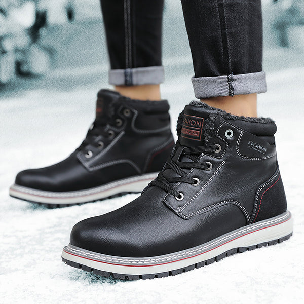 Men's Winter Waterproof Leather Ankle Boots | ZORKET