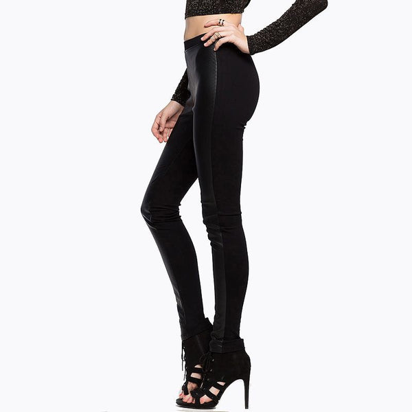 Elastic Waist PU Leather Pencil Pants | Shopping Online | Zorket | ZORKET