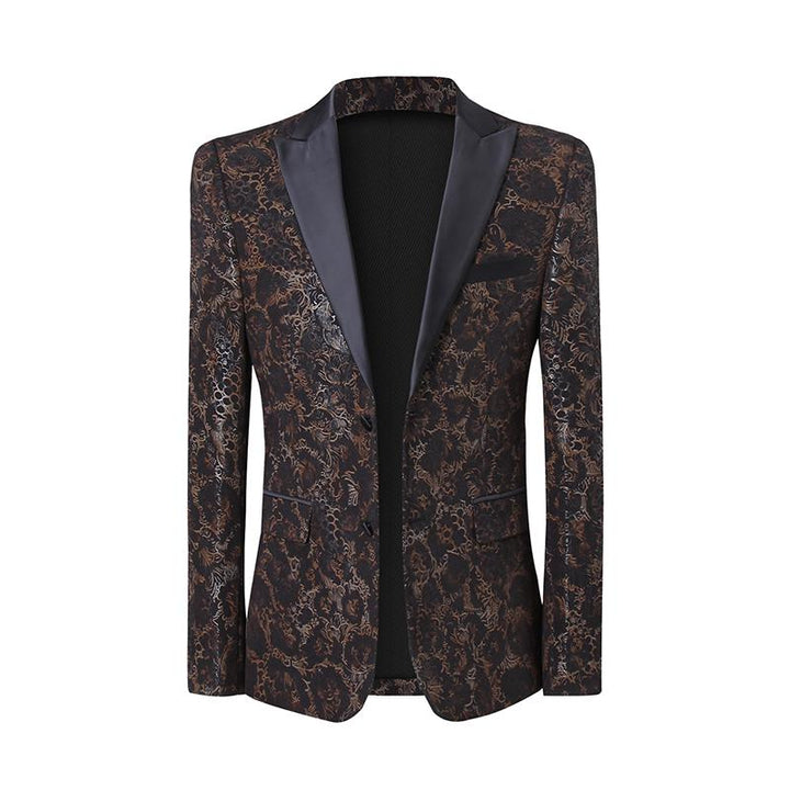 Men's Jacquard Suit | Blazer & Vest & Pants | ZORKET