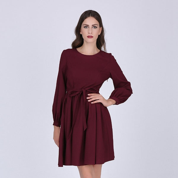 A-Line Dress With O-Neck | Buy Women's Clothing | Zorket | ZORKET