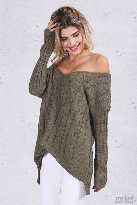 Backless Knitted Sweater for Autumn Season | ZORKET