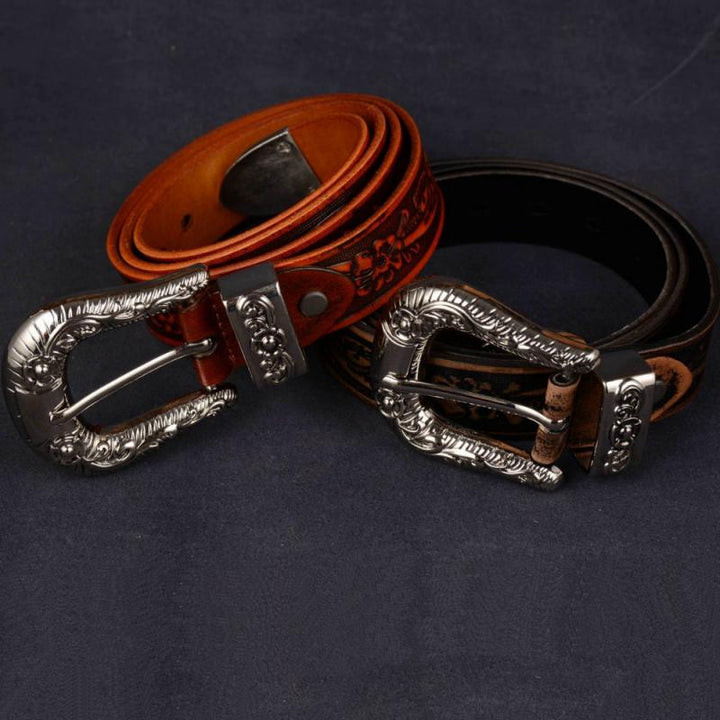 Men's Genuine Leather Belt With Pin Buckle | ZORKET