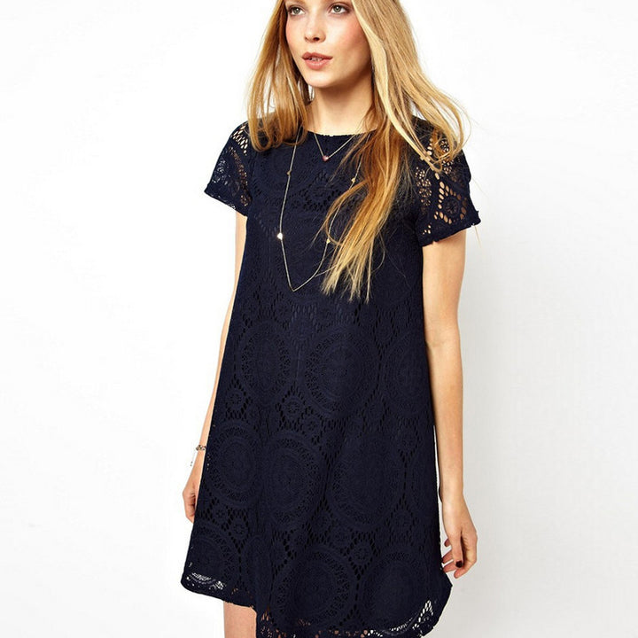 Short Sleeve Summer Lace Dress | Zorket | ZORKET