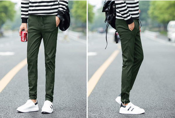 Autumn Men's Solid Fashion Slim Fit Pants | ZORKET