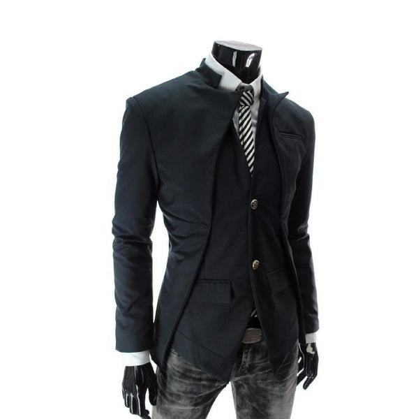 Men's Autumn Slim Suit Blazer With Asymmetrical Design | ZORKET | ZORKET