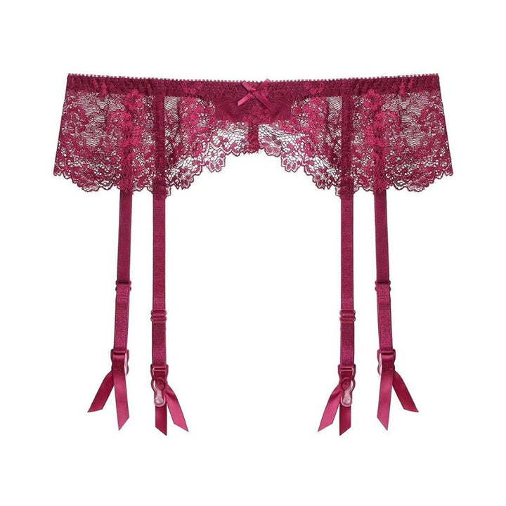 Women's Lace Two-Piece Lingerie Set | Garter Belt & Stockings | ZORKET ...