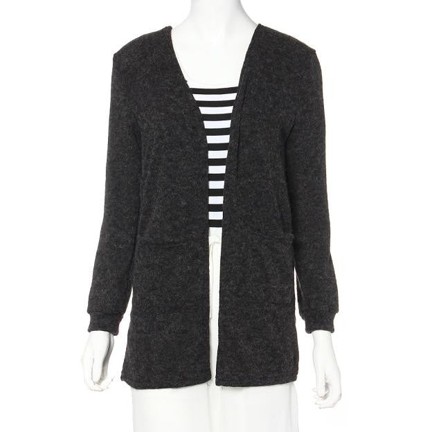 Women's Long Sleeved Knitted Loose Cardigan | ZORKET