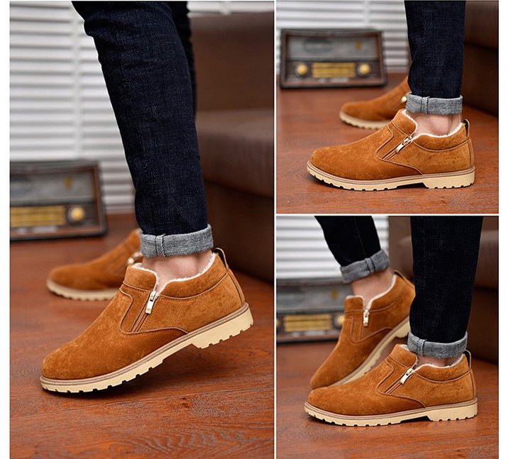 Fashionable Men's Casual Winter Boots With Fur | ZORKET