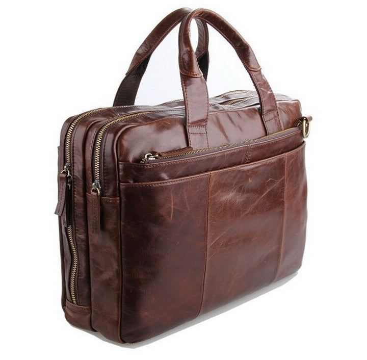 Casual Laptop Briefcase Genuine Leather For Men | ZORKET