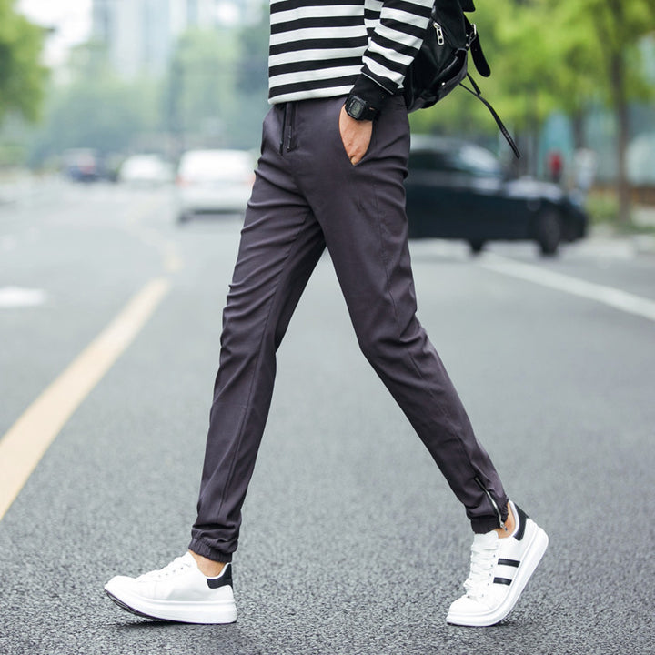 Autumn Men's Solid Fashion Slim Fit Pants | ZORKET