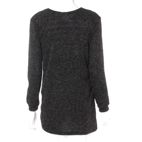 Women's Long Sleeved Knitted Loose Cardigan | ZORKET