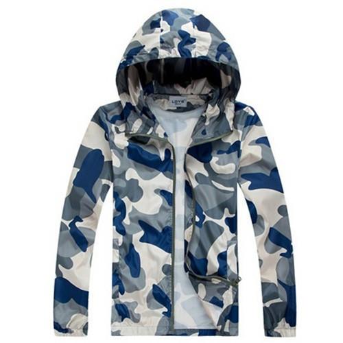 Men's Camouflage Casual Zippered Hoodie | ZORKET