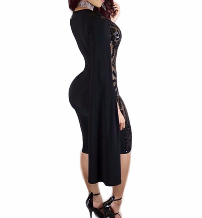 Zorket | Women's Slim Snug Party Dress With Sequins | ZORKET