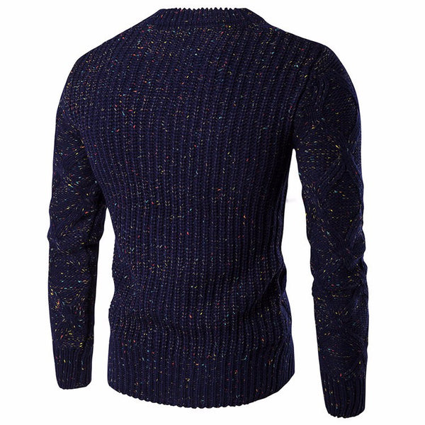 High Quality Knitted Men's Solid Color Pullover | ZORKET
