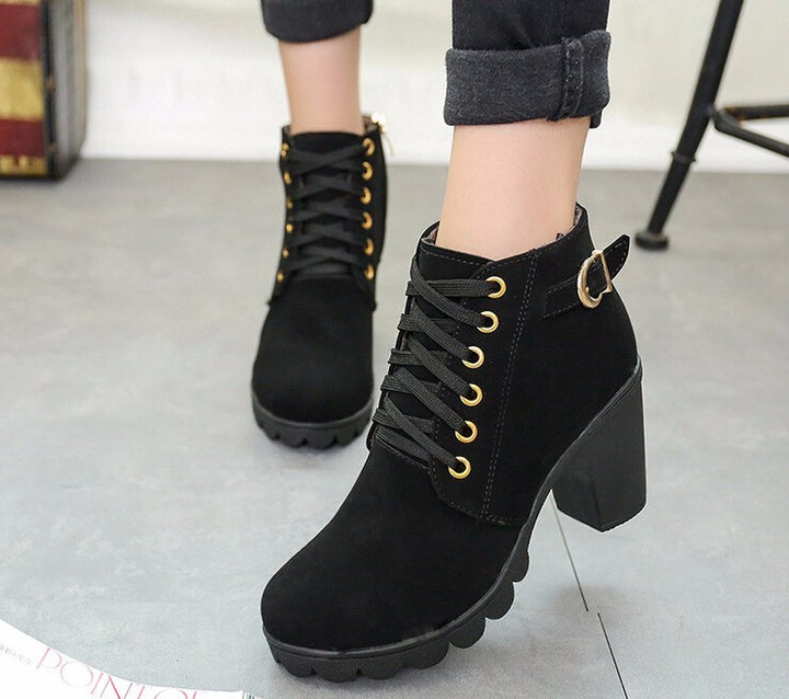 Autumn Casual High Heels Women's Boots | ZORKET