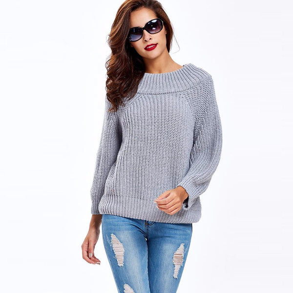 Knitted Sweater With O-Neck | Buy Women's Clothing | Zorket | ZORKET