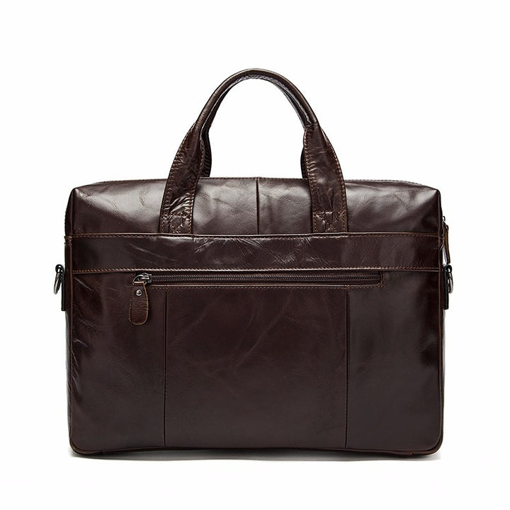 Vintage Men's Briefcase Of Genuine Leather | ZORKET