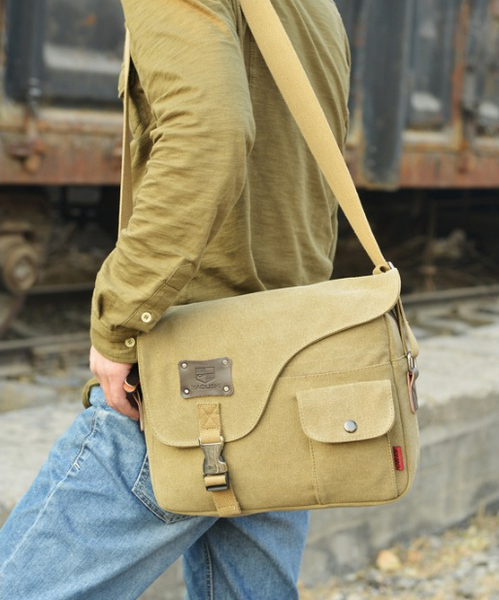 Casual Canvas Crossbody Bag For Men | ZORKET