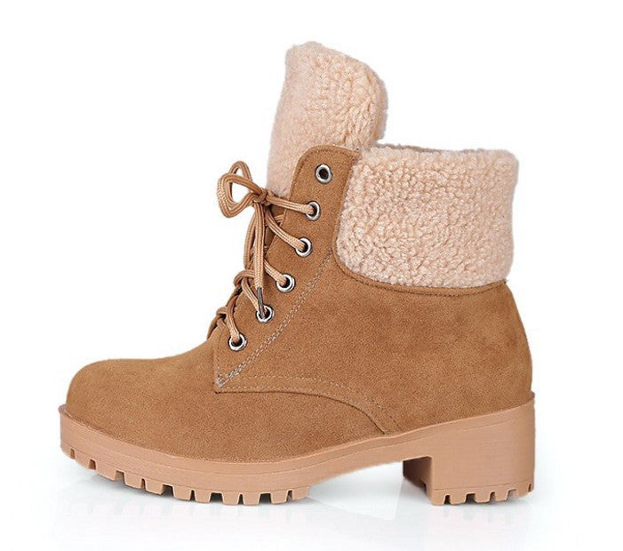 Fashion Suede Fur Snow Boots For Women | ZORKET