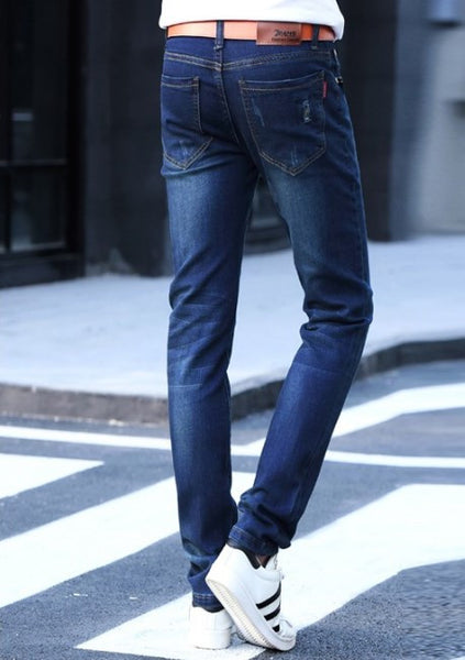 Men's Cotton Slim Casual Jeans | ZORKET