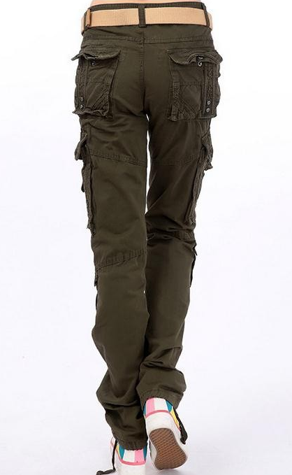 Female Cargo Multi Pockets Loose Pants | ZORKET