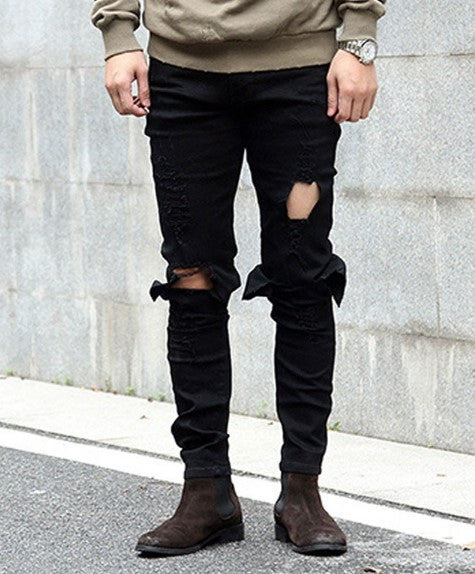 Men's Skinny Stylish Casual Ripped Jeans | ZORKET