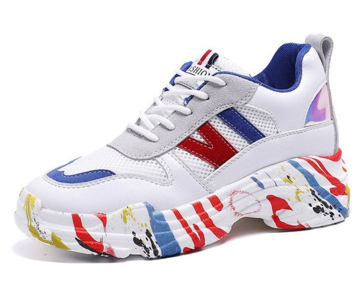 platform sneakers colorful