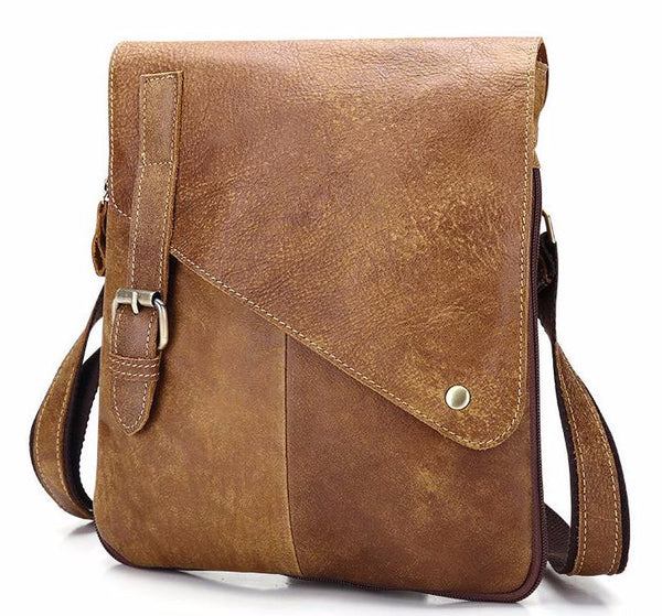 Genuine Leather Vintage Casual Messenger Bag | ZORKET