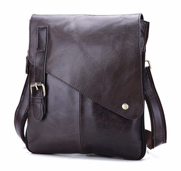 Genuine Leather Vintage Casual Messenger Bag | ZORKET