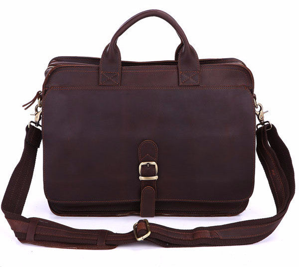 Men's Leather Laptop Briefcase | ZORKET