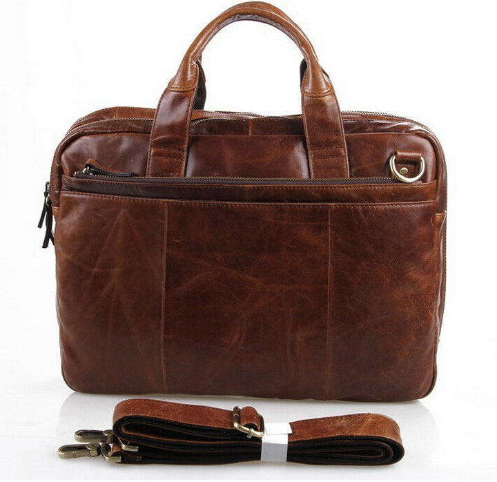 Casual Laptop Briefcase Genuine Leather For Men | ZORKET