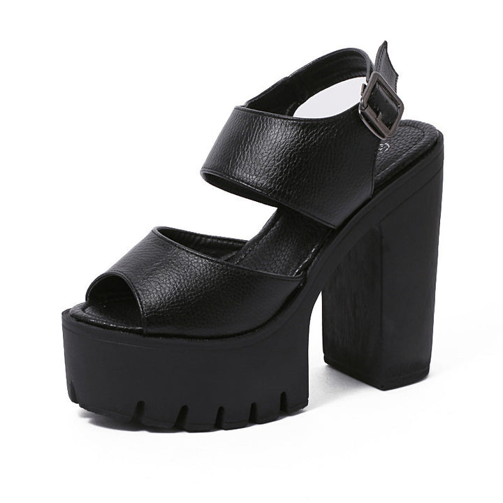 Women's Solid Color Platform Sandals | ZORKET