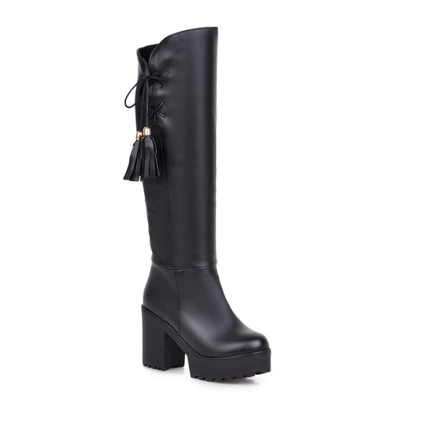 Winter High-Leg Female Thick Heel Platform Boots | ZORKET