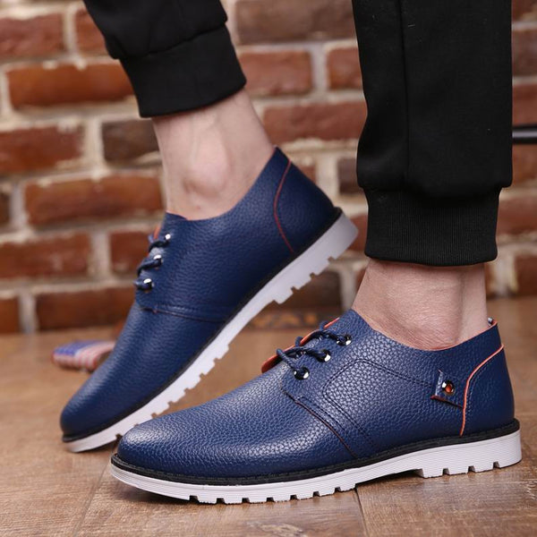 High Quality Men's Leather Casual Flat Shoes | ZORKET