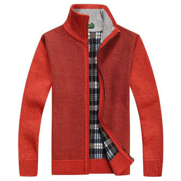 Men's Fashion Stand Collar Loose Style Late Autumn & Winter Sweater ...