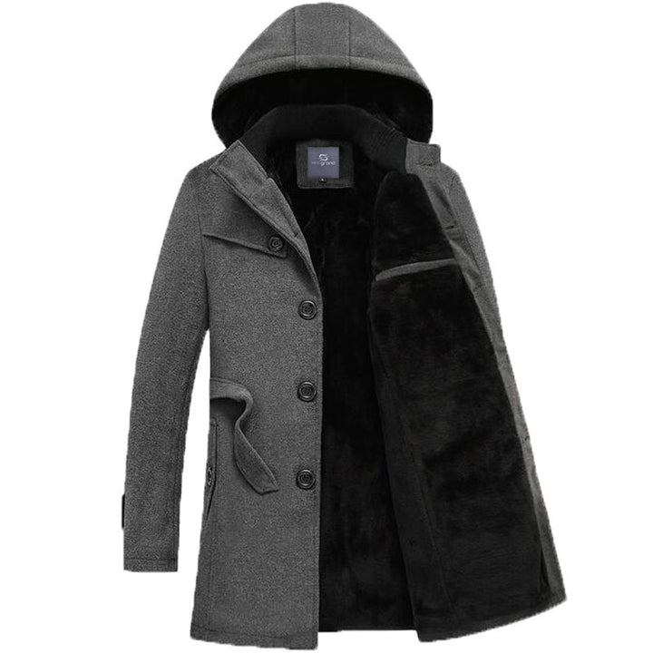 Men's Long Stretch Thick Winter Coat | ZORKET