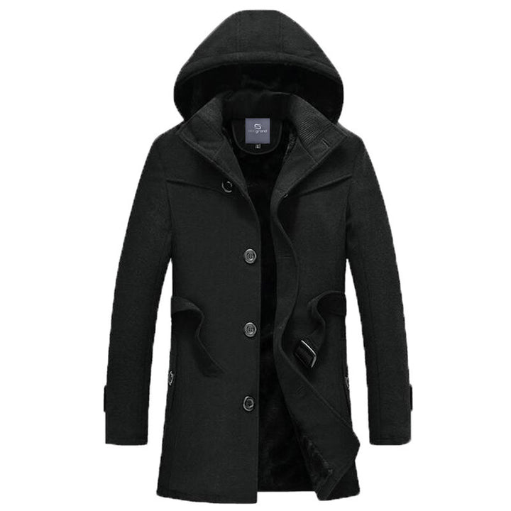 Men's Long Stretch Thick Winter Coat | ZORKET