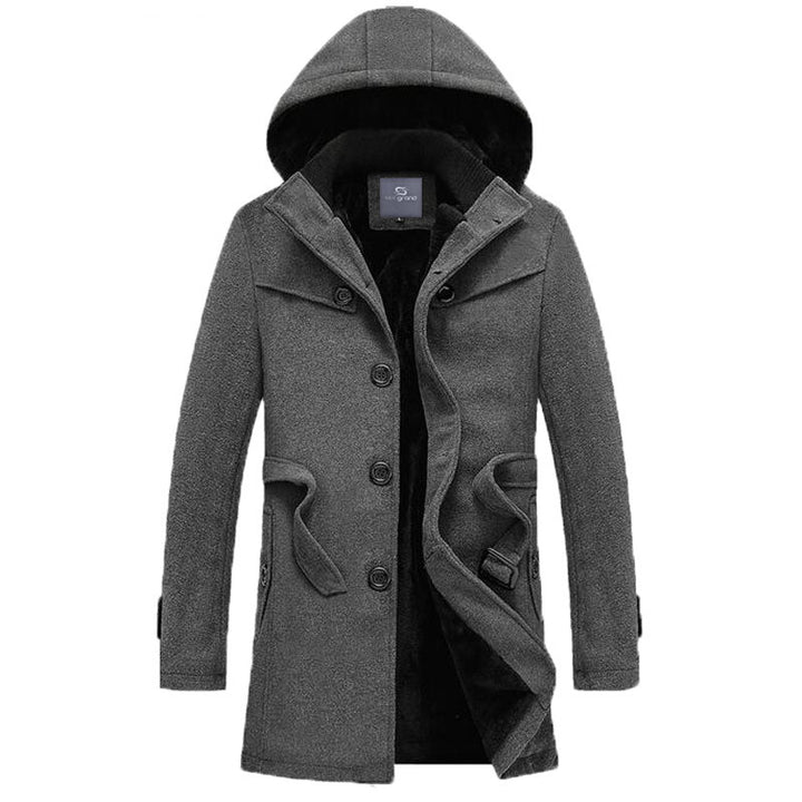 Men's Long Stretch Thick Winter Coat | ZORKET