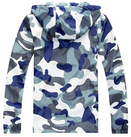 Men's Camouflage Casual Zippered Hoodie | ZORKET