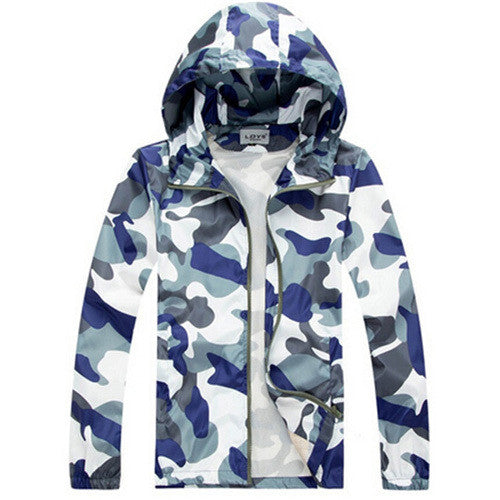 Men's Camouflage Casual Zippered Hoodie | ZORKET