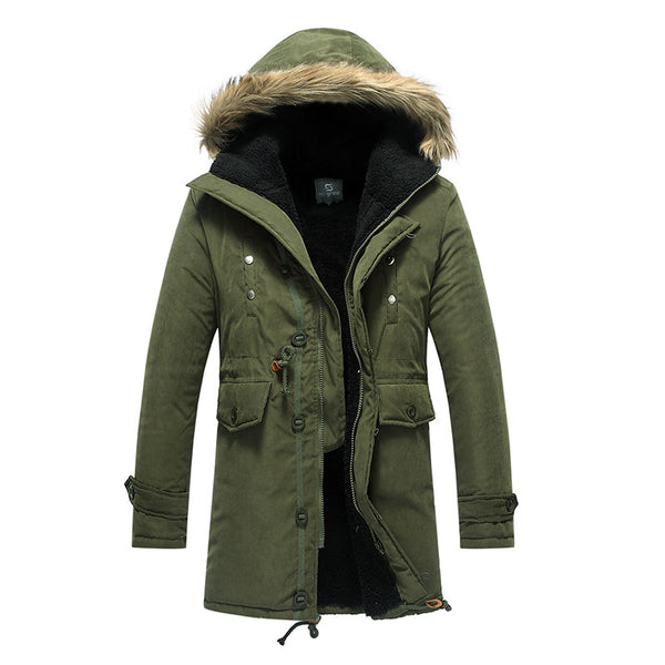 Men's Casual Thick Warm Middle-Long Parka | ZORKET