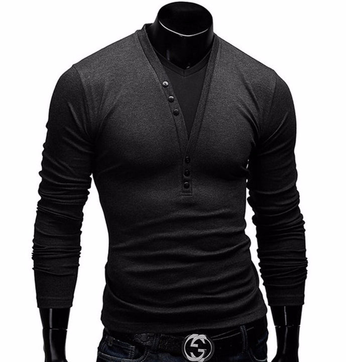 Men's Long Sleeve Slim Fit T-Shirt | ZORKET