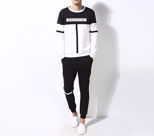 Men's Letter Print O-Neck Sweatshirt | ZORKET